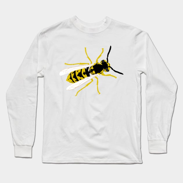 Wasp Long Sleeve T-Shirt by MuskegonDesigns